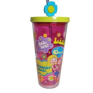 NWOT Disney Parks Lizzie McGuire tumbler cup 20 oz pink green plastic Disneycore